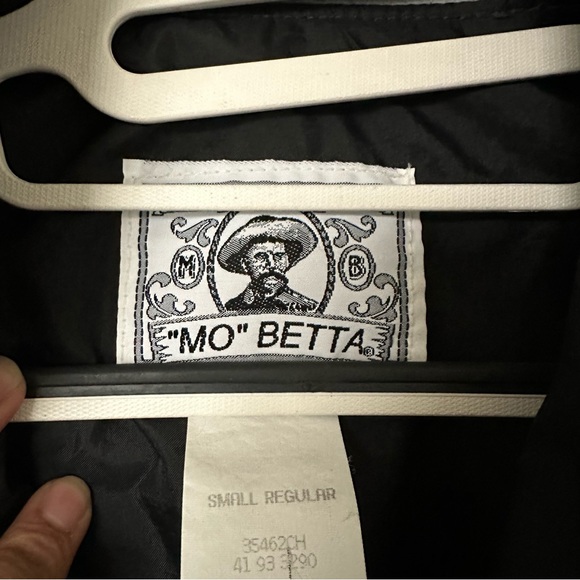 Vintage Mo Betta black and Gray Snap GARTH BROOKS Jacket Size Small - Picture 3 of 3